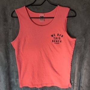 USED Sz XS Pink by VS Hot Pink Graphic Tank Top